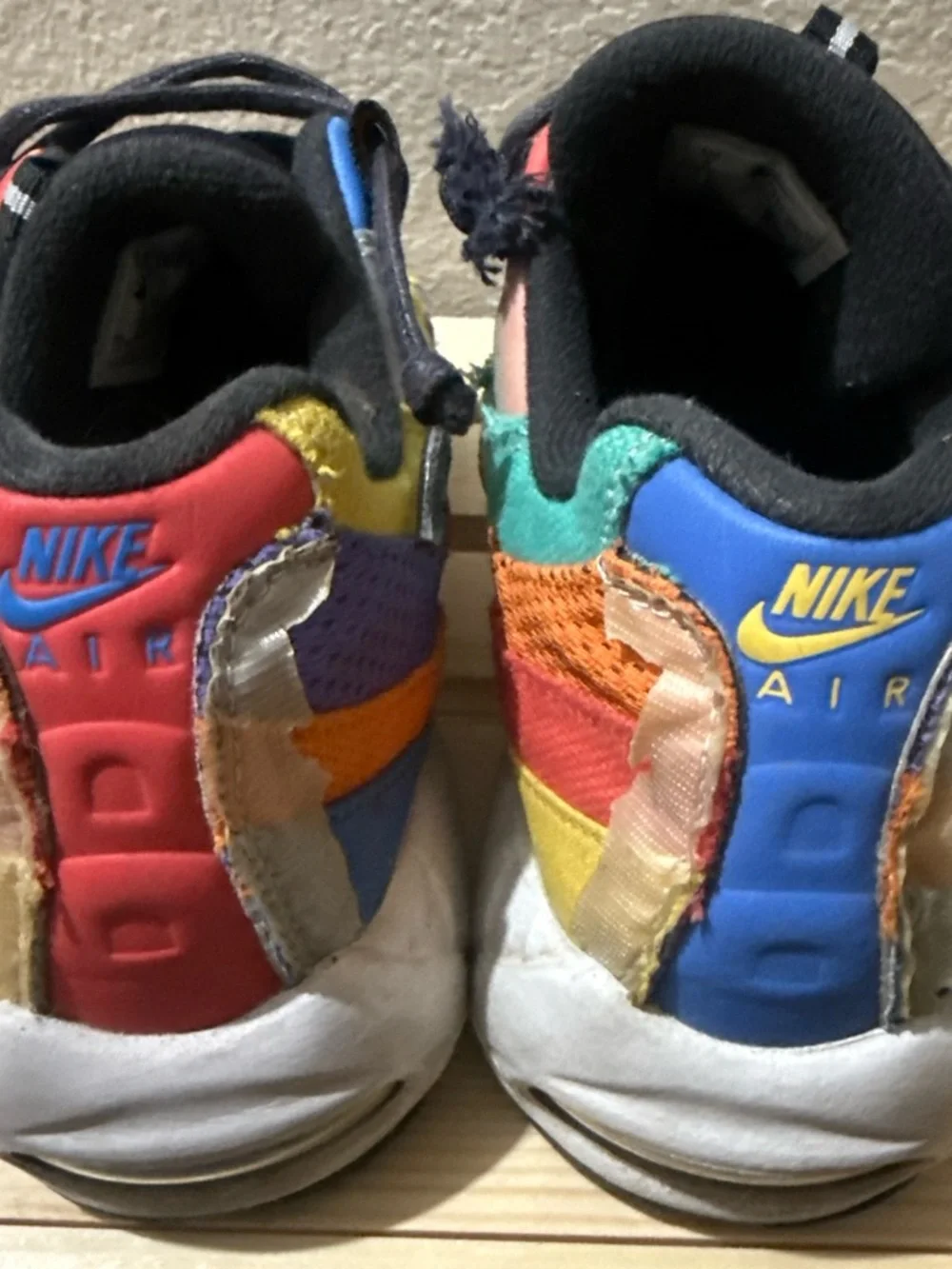 Nike Men’s Sneakers Black Blue Yellow Orange Purple Accents